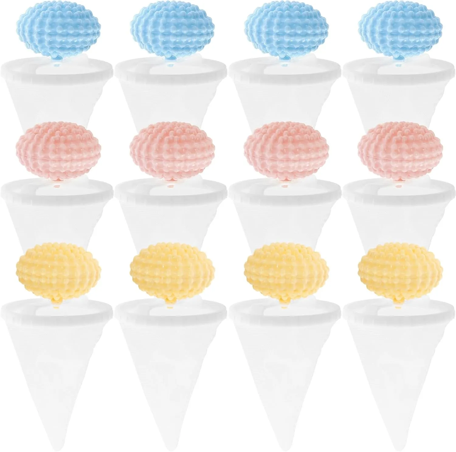 12 Pcs Floating Hair Filtering Mesh Removal, Lint Catcher for Washing Machine, Reusable Hair Filter Cleaning Mesh Bag, Washer Hair Catcher Laundry, Practical Pet Dog Cat Hair Remover