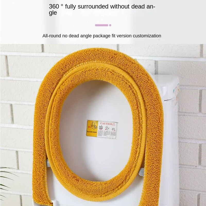 3pcs Toilet Seat plus-Sized Household Winter Thickened Toilet Seat Cover Pad Toilet Seat Cover Washer