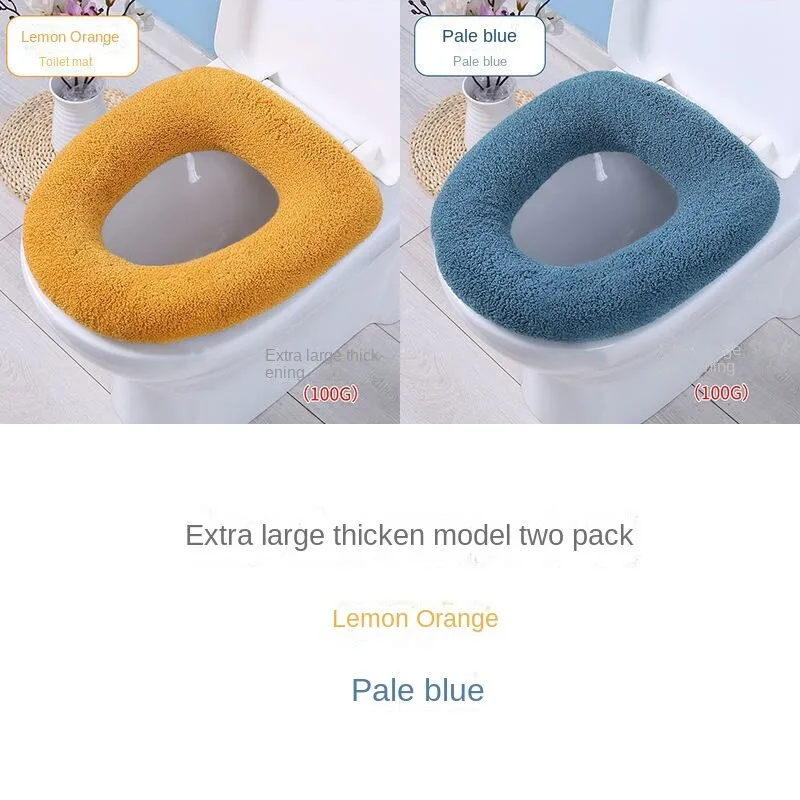 3pcs Toilet Seat plus-Sized Household Winter Thickened Toilet Seat Cover Pad Toilet Seat Cover Washer