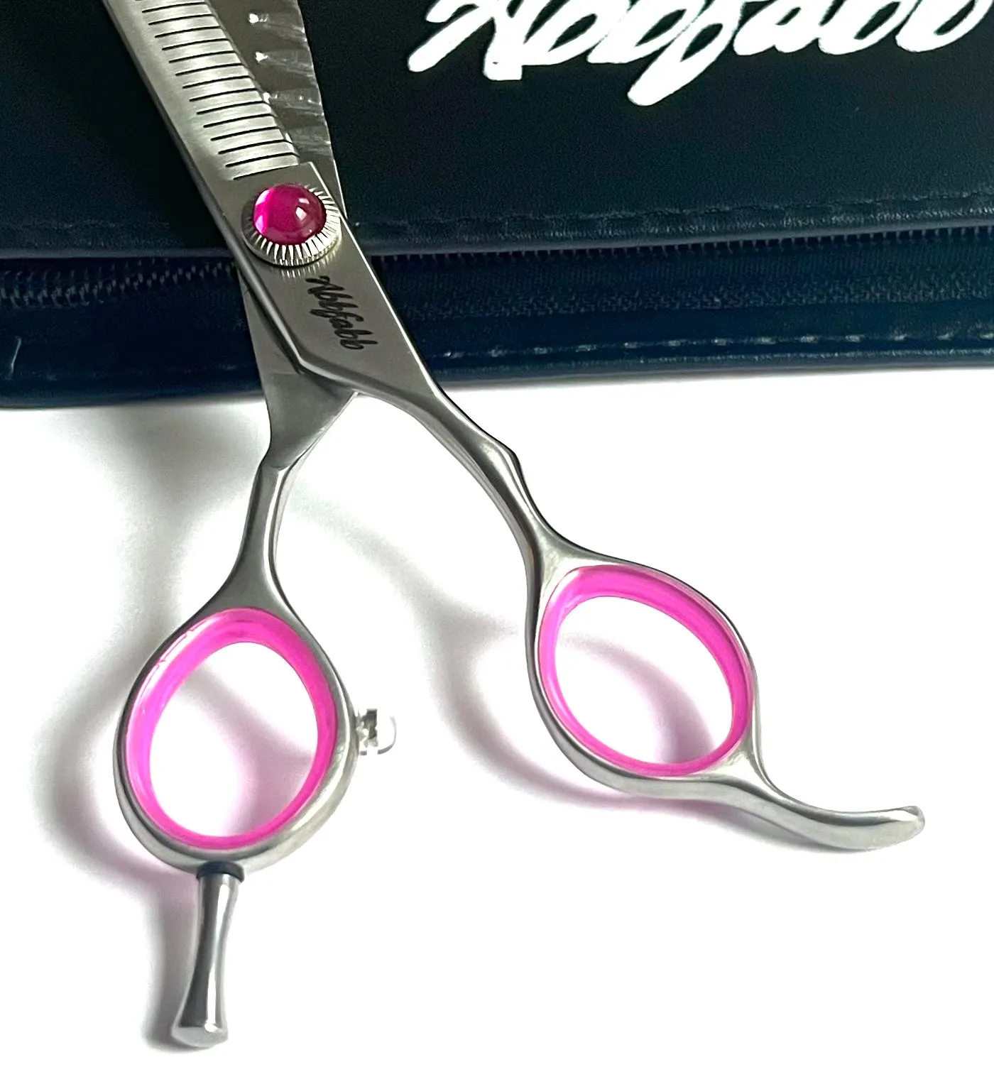 Abbfabb Grooming Scissors Ltd 7" 40 Piano Teeth Straight Fluffer