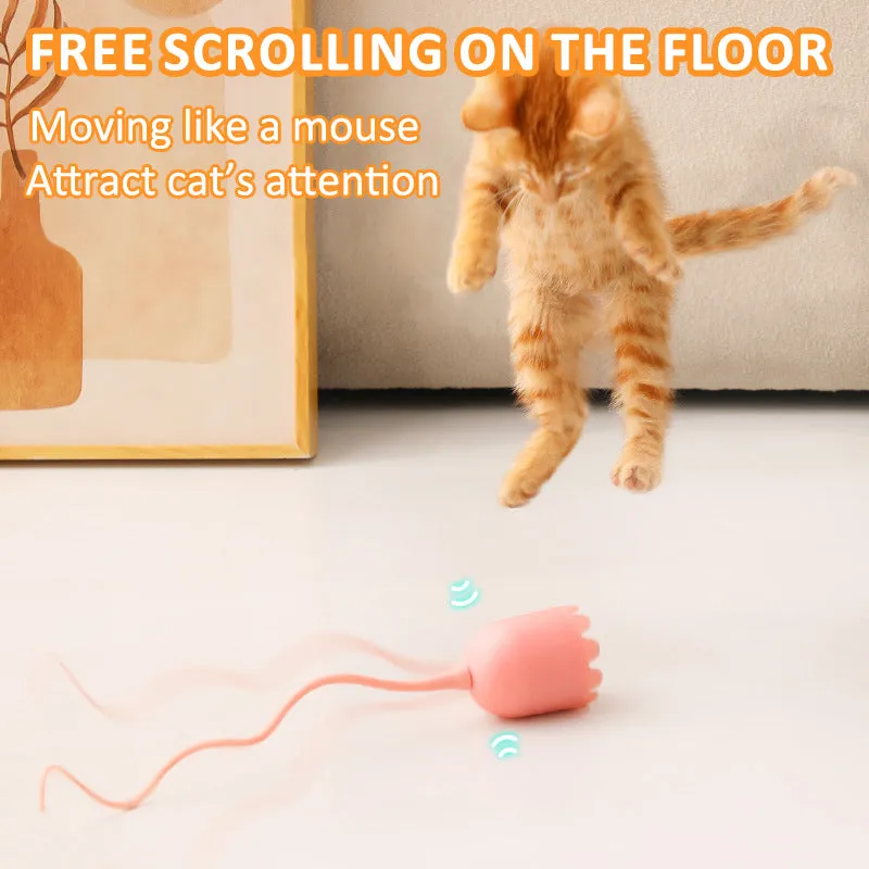 Aiitle Automatic Tail Teaser Interactive Cat Toys