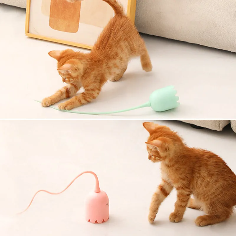 Aiitle Automatic Tail Teaser Interactive Cat Toys