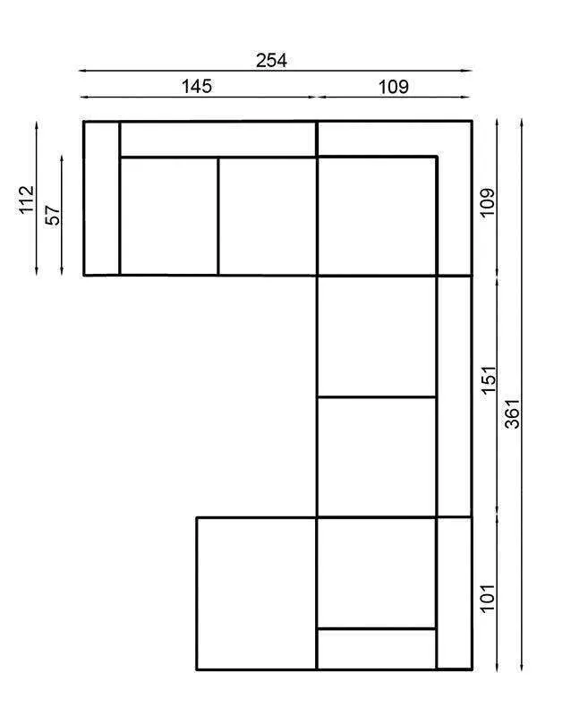 Basalt II U Shape Corner Sofa Bed