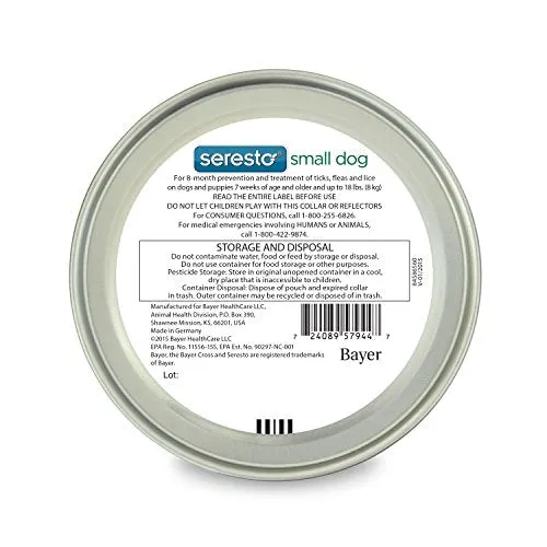 Bayer Seresto Flea and Tick Collar for Dogs