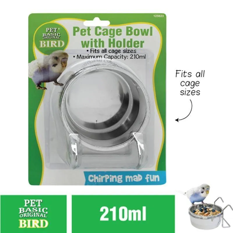 Bird Cage Bowl with Holder - 210ml