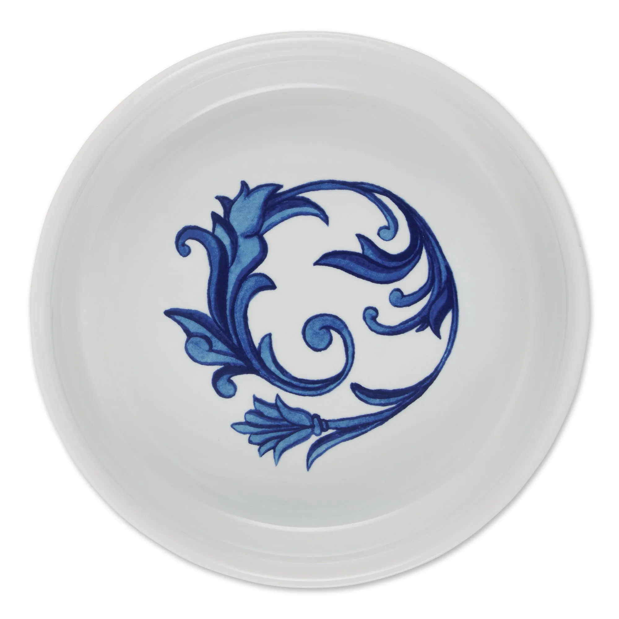 Blue Tile Pet Bowl Set of 2, Large 3.75 C. Capacity