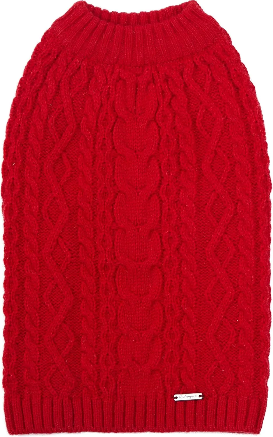 Blueberry Pet Dog Sweater - Award-Winning Christmas Sweater for Small Dogs, Wool Blend, No-Sleeve Style Dog Clothes, Warm & Cozy, Machine-Washable, 16" Back Length, Neck 15", Chest 21"-25"