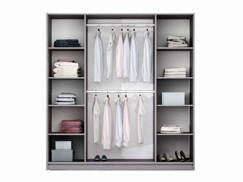 Brema 210 Wardrobe White with Mirror