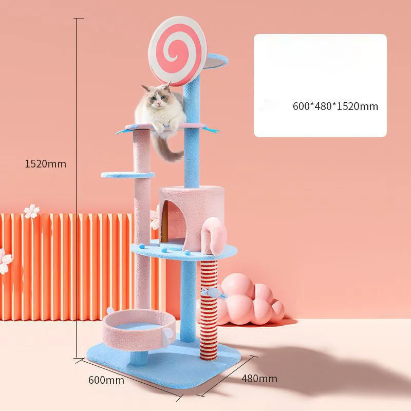 Candy Land Cat Tree And Scratching Posts