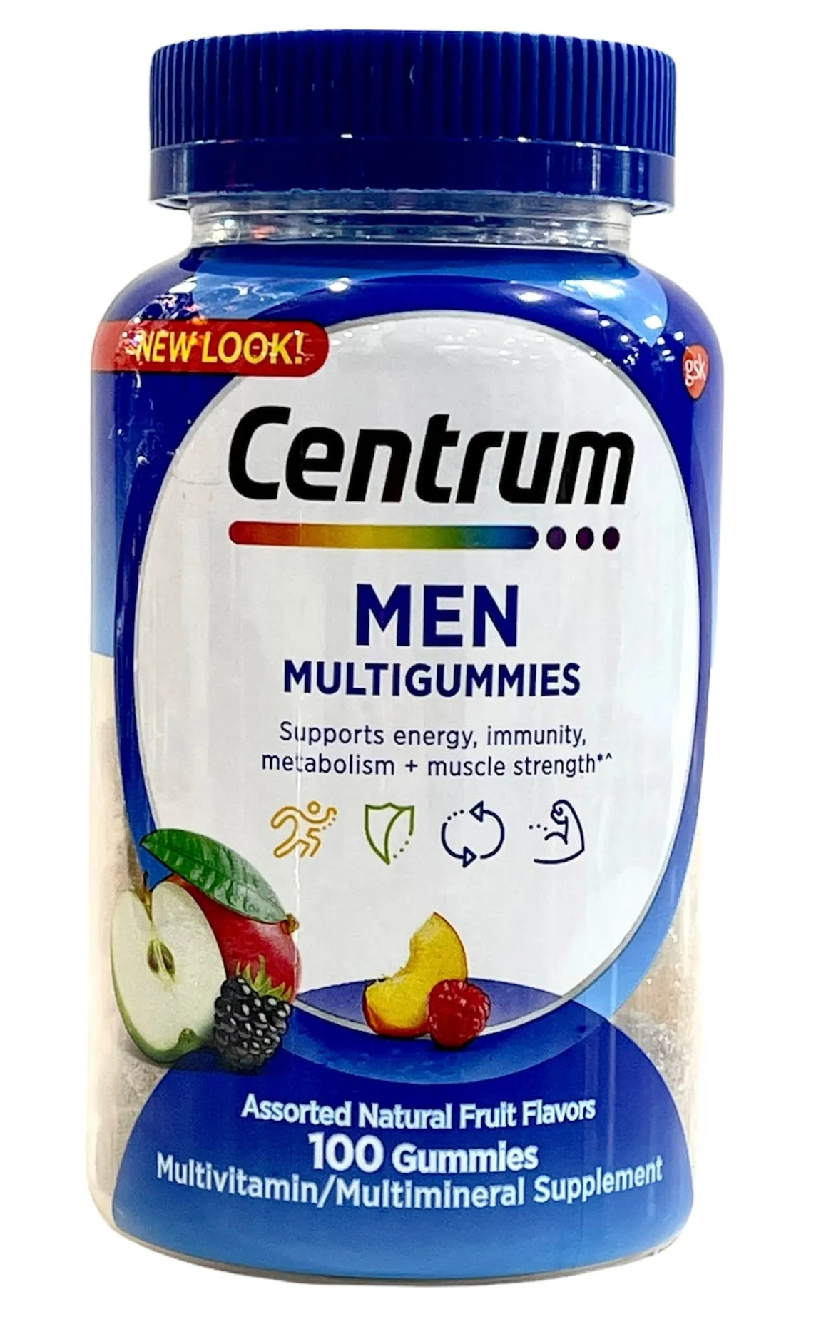 Centrum Men Multigummies | 100 Assorted Natural Fruit Flavors