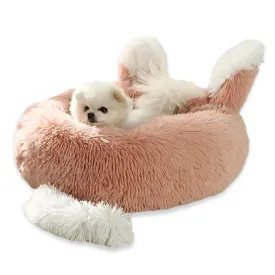 Cozy Plush Pet Bed for Cats & Small Dogs – Soft & Non-Slip Design