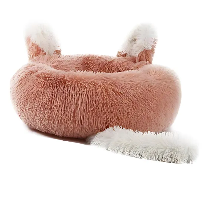 Cozy Plush Pet Bed for Cats & Small Dogs – Soft & Non-Slip Design