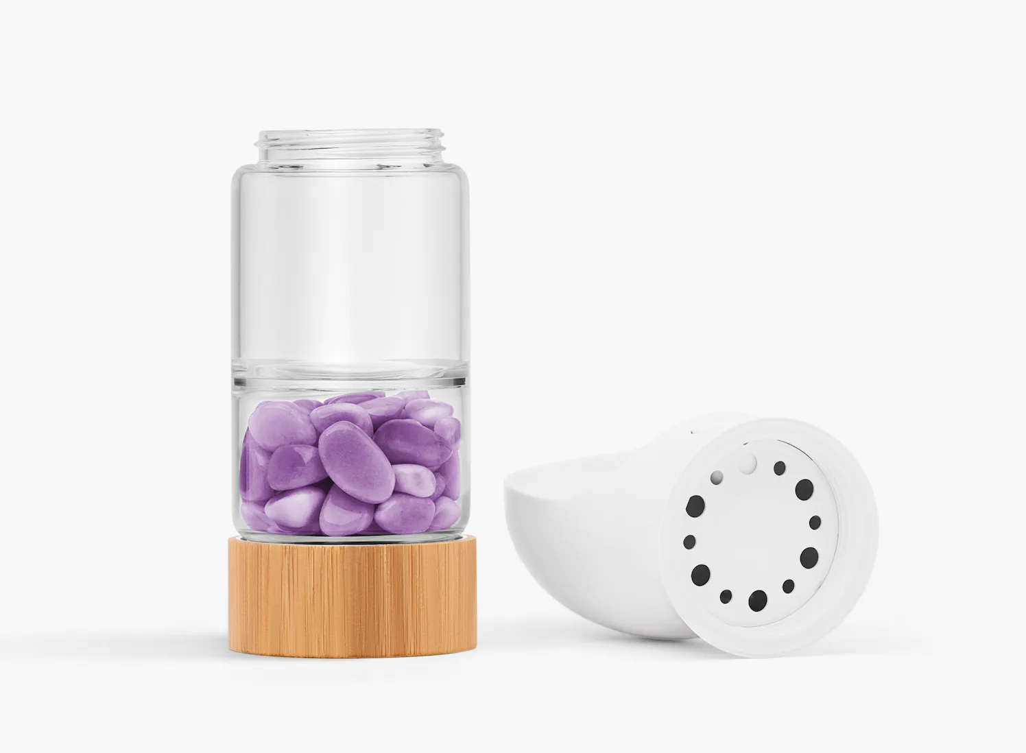 Crystalkor Crystal Water Bottle Set – For You & Your Furry Friend -  Amethyst