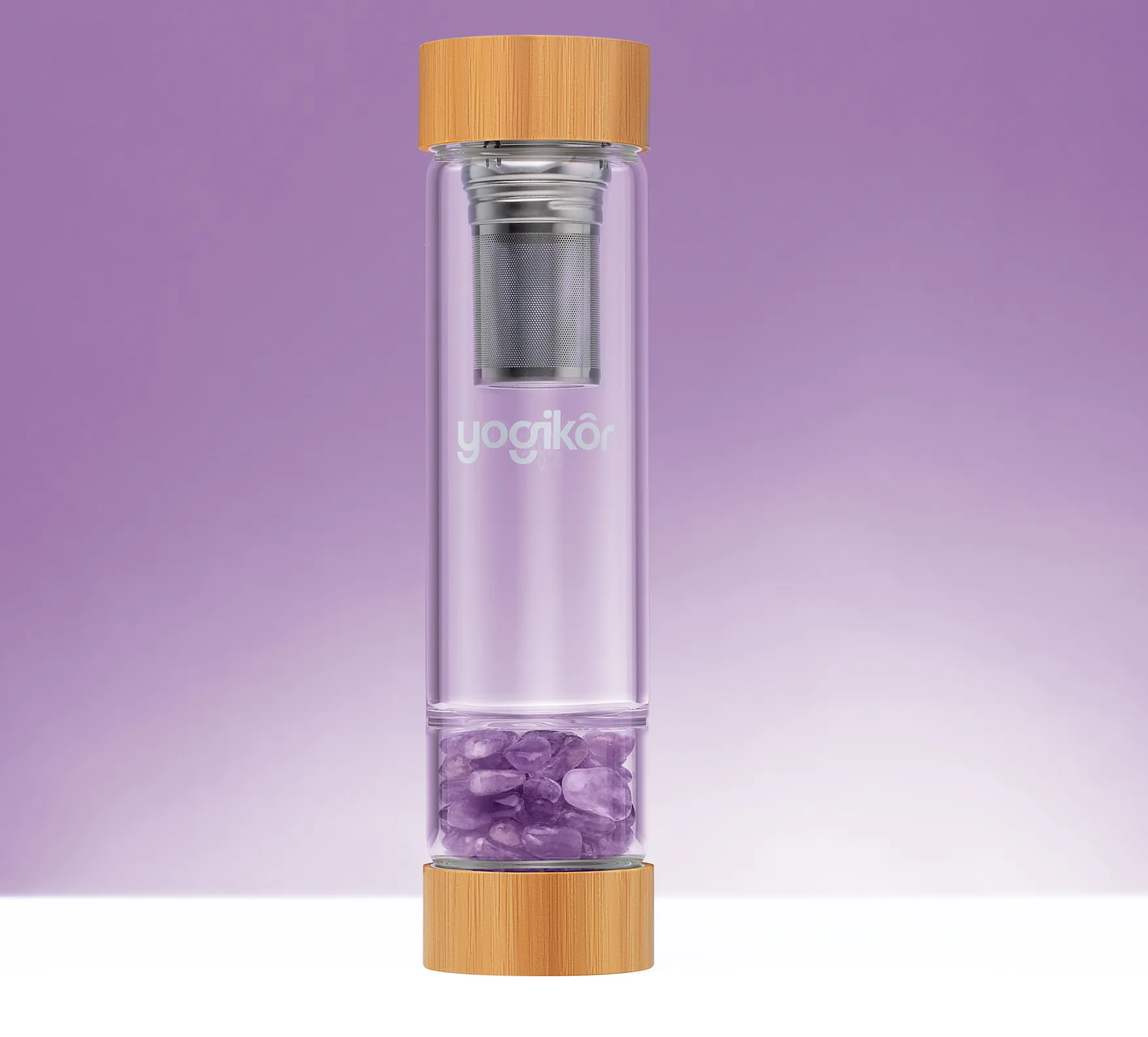 Crystalkor Crystal Water Bottle Set – For You & Your Furry Friend -  Amethyst