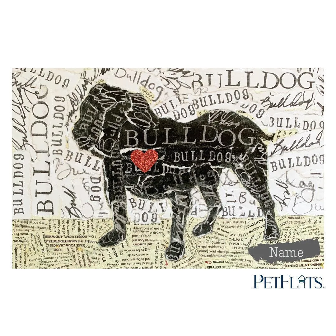 Custom Bulldog PetFlat - Premium Vinyl Mat