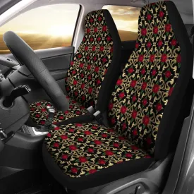 Custom Car Seat Covers - Floral Pattern #102 Red Roses | Floral Car Seat Covers, Car Seat Covers for Vehicle, Car Accessories for Women