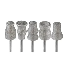 Diamond Rotary Pet Nail Grinder Bits Dog Nail Grinder Replacement Head -5PCS 1/8" Replacement Grinder Wheel for Animals Nail Care(Mixed)