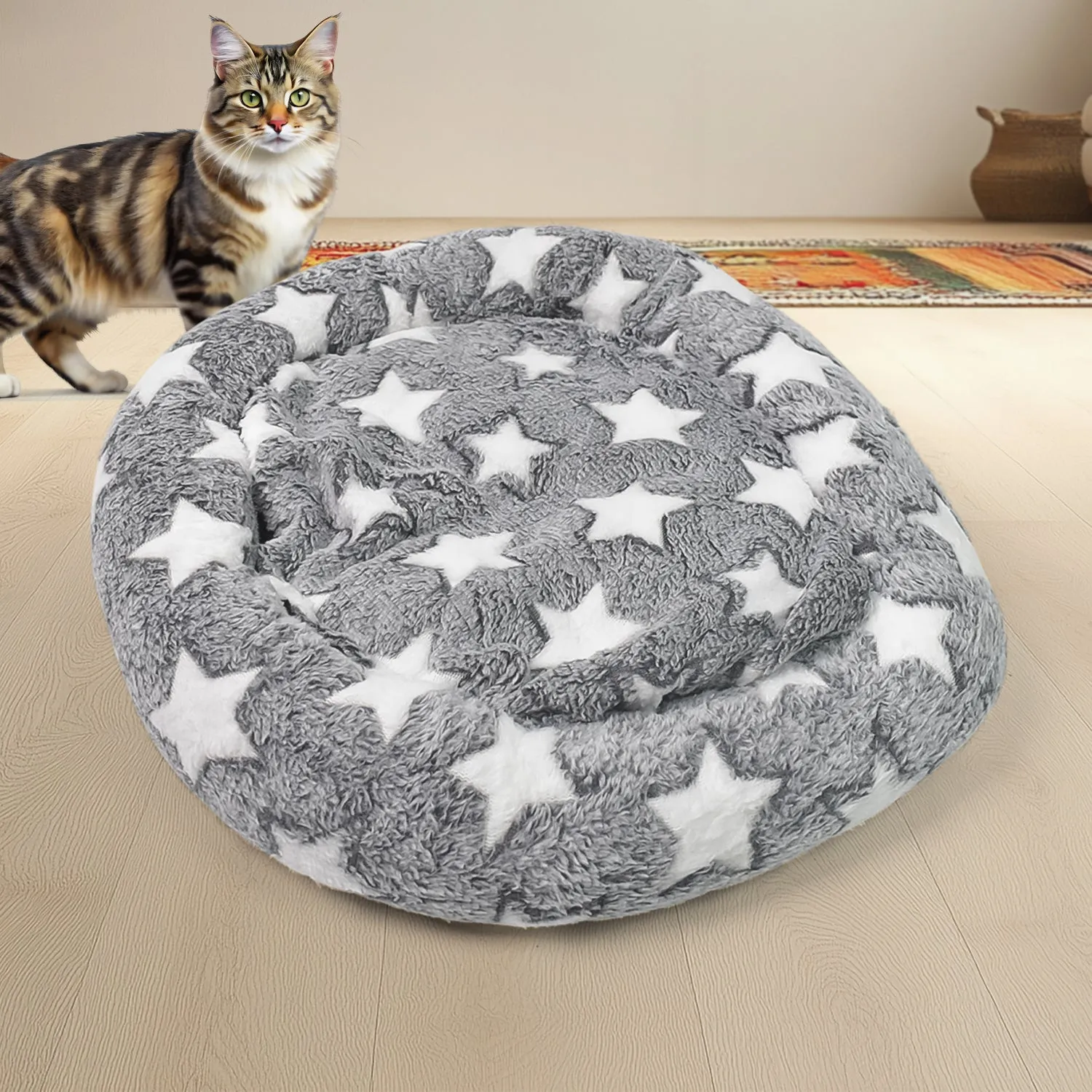 Dog Basket Pet Bed Sofa for Dogs and Cats (1 Set)