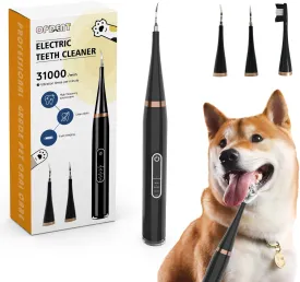 Dog Tooth Cleane - Electric Dog Teeth Cleaner Set,Dog Teeth Cleaner,Five Modes (Blue, laege)