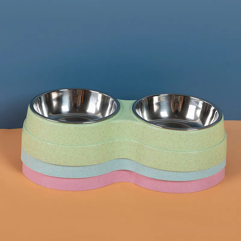 Double Pet Bowls for Food and Water