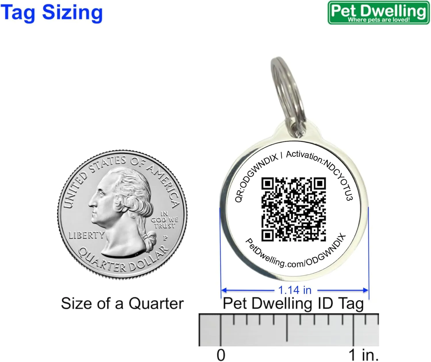 ESA QR Code ID Tags - Dog Tags- Cat Tags: Instant Online ESA Profile Access and Scan Location Email Alerts