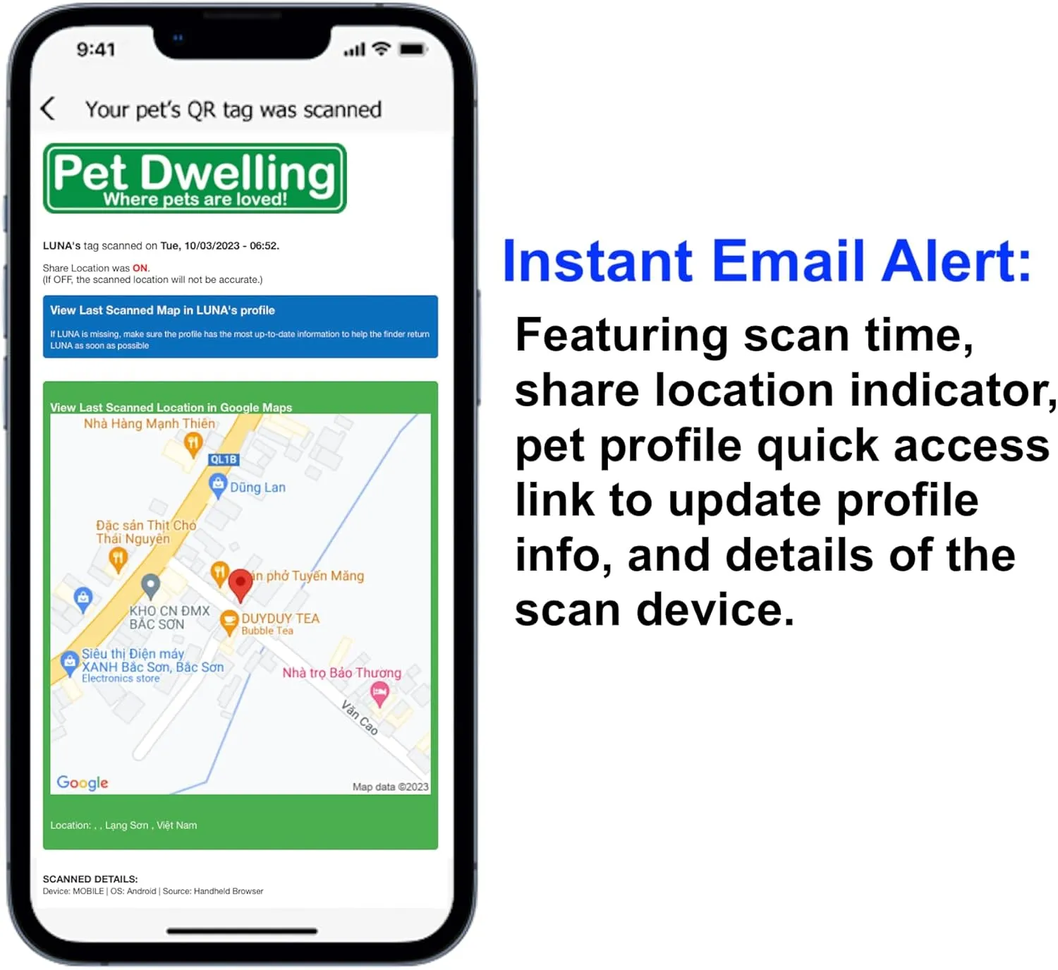 ESA QR Code ID Tags - Dog Tags- Cat Tags: Instant Online ESA Profile Access and Scan Location Email Alerts