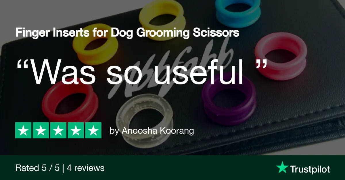 Finger Inserts for Dog Grooming Scissors