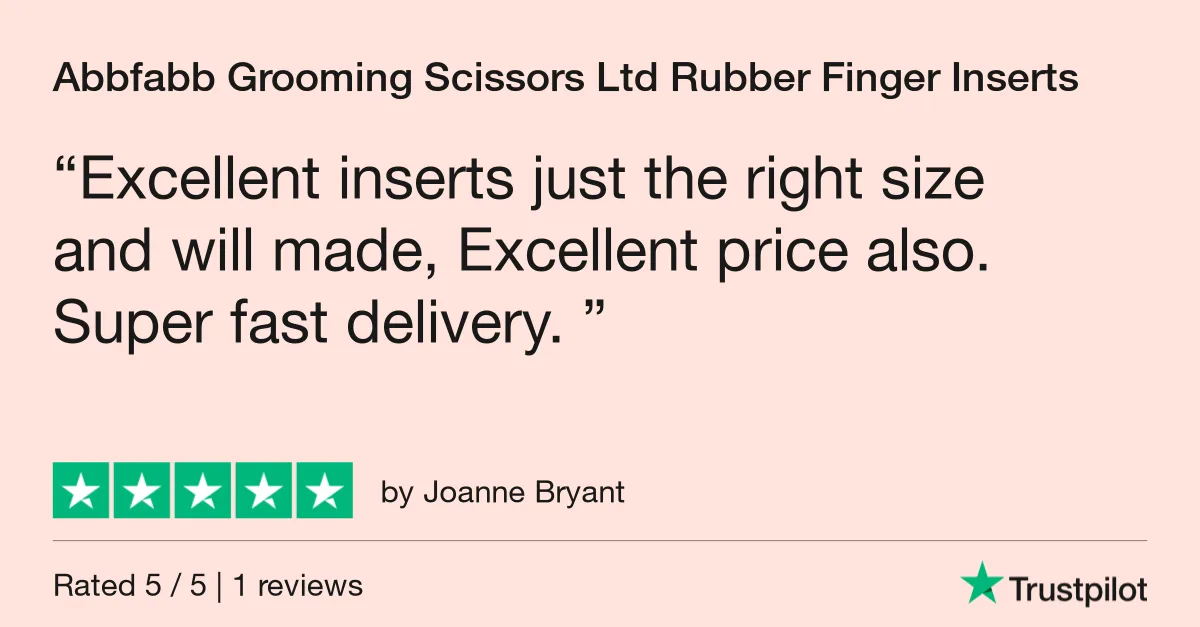 Finger Inserts for Dog Grooming Scissors