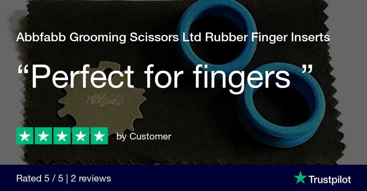 Finger Inserts for Dog Grooming Scissors