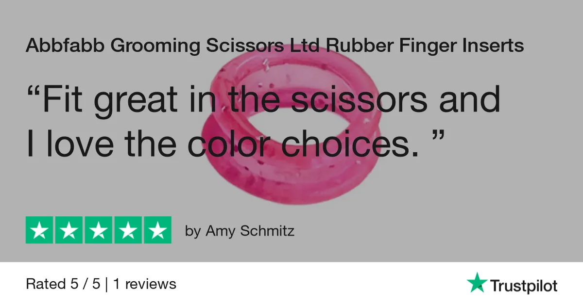 Finger Inserts for Dog Grooming Scissors