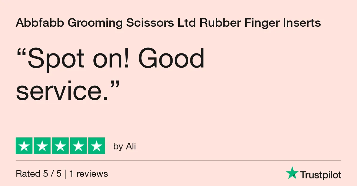 Finger Inserts for Dog Grooming Scissors