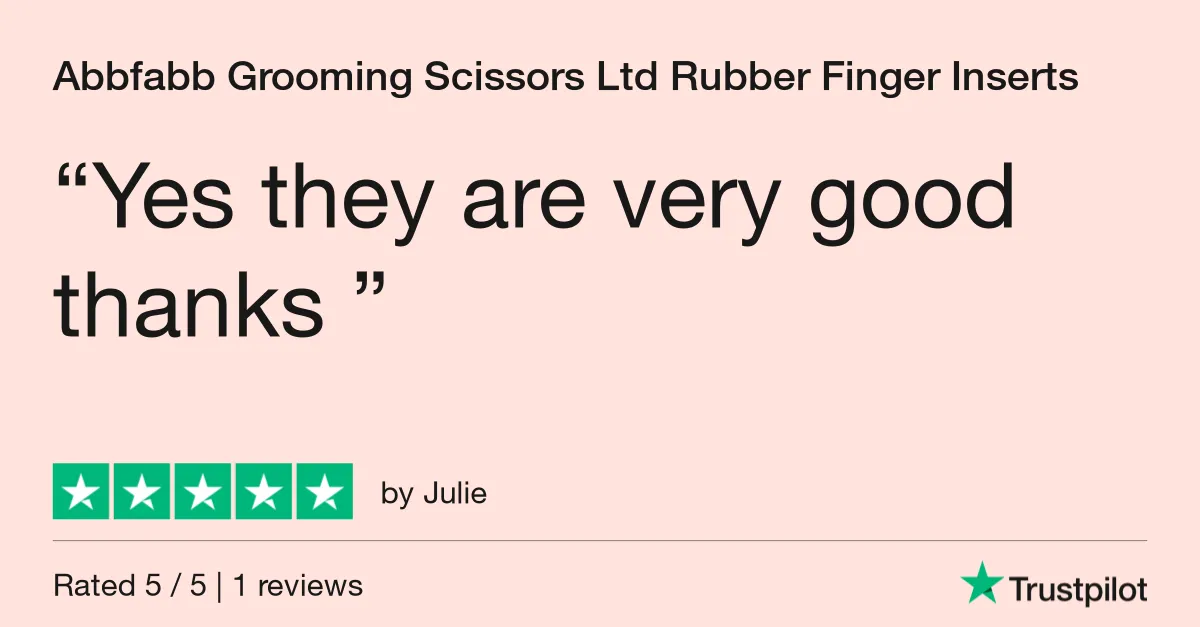 Finger Inserts for Dog Grooming Scissors