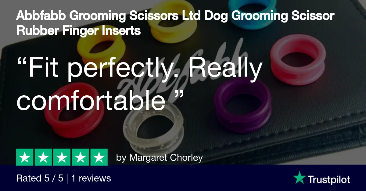 Finger Inserts for Dog Grooming Scissors