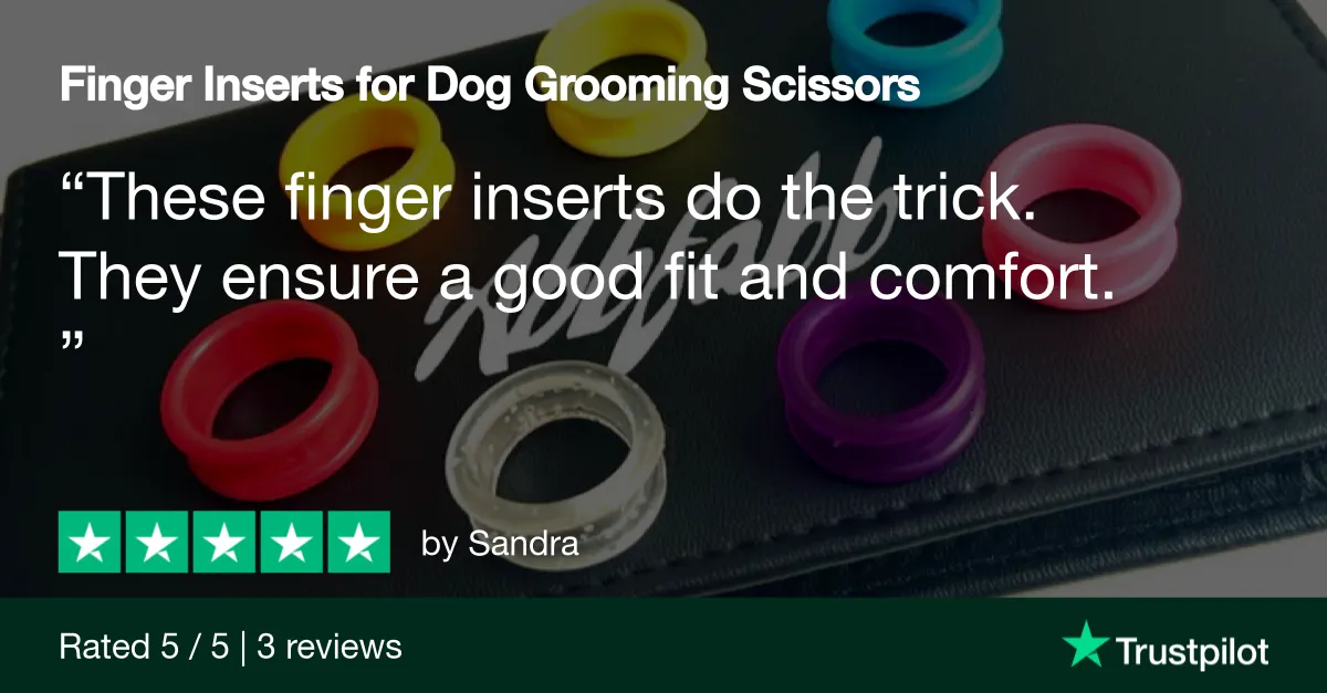 Finger Inserts for Dog Grooming Scissors