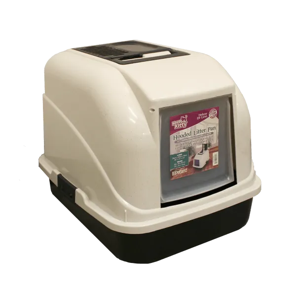 Here Kitty Hooded Litter Pan