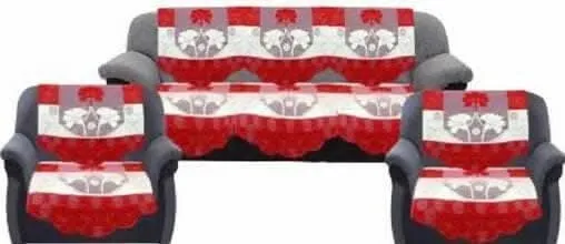 Home Style Cotton Sofa Cover(Red)