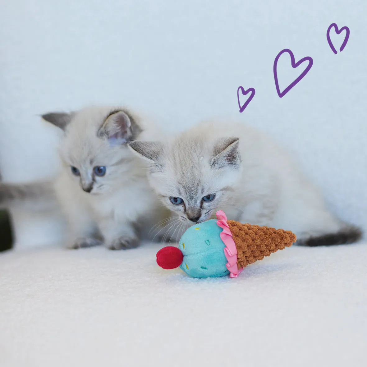 Icecream Vibes with catnip and vibration