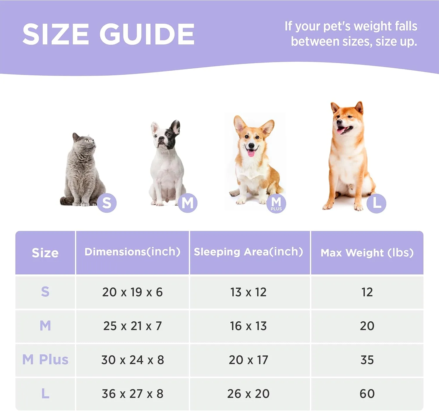 Lesure Fluffy Dog Beds for Medium Dogs - Rectangle Orthopedic Calming Pet Sofa,Plush Bubble Bolster Pet Bed with Removable Washable Cover and Nonskid Bottom,30x24x8inches,Beige