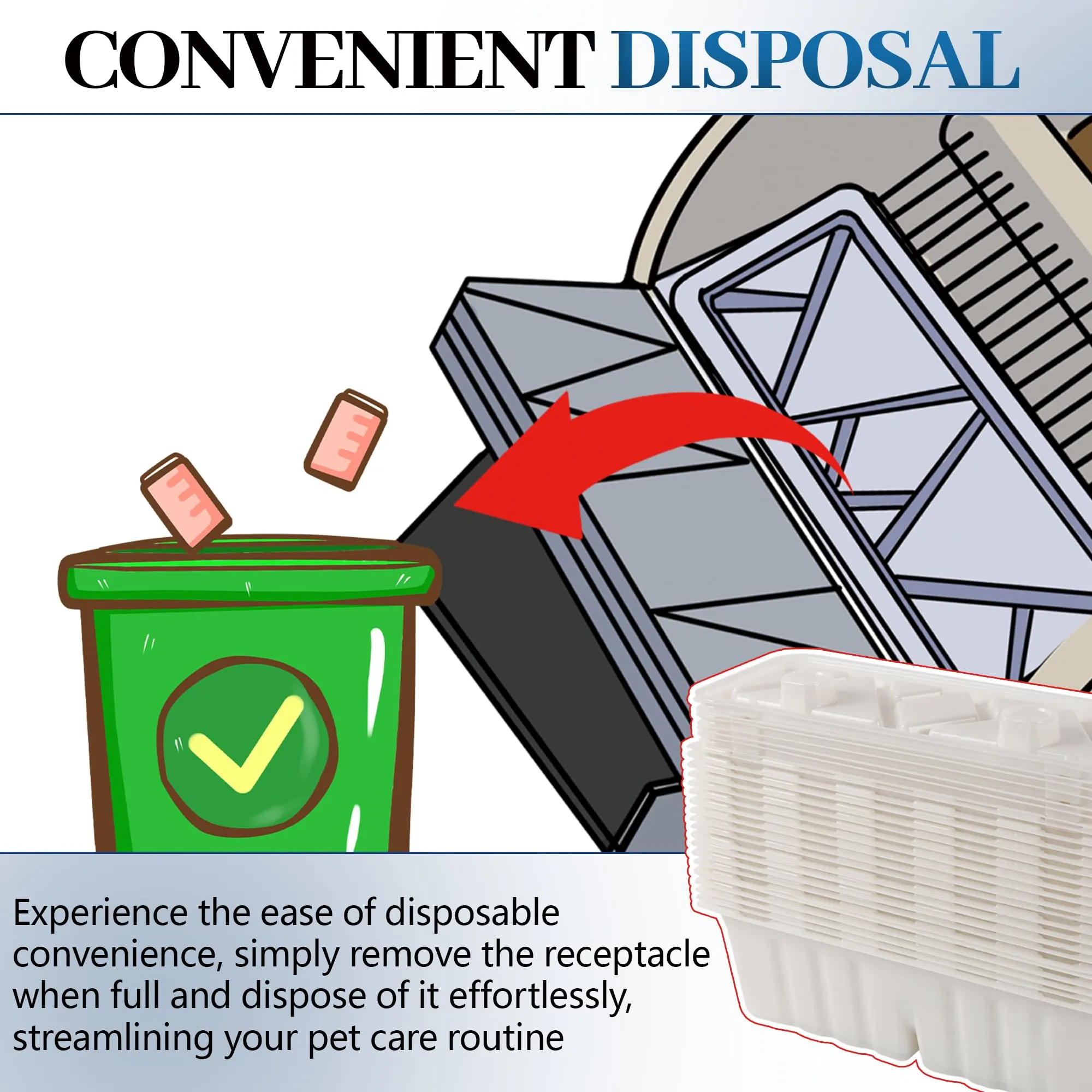Littermaid Waste Receptacles Compatible with 1st and 2nd Edition Cat Litter Boxes - 12 Count