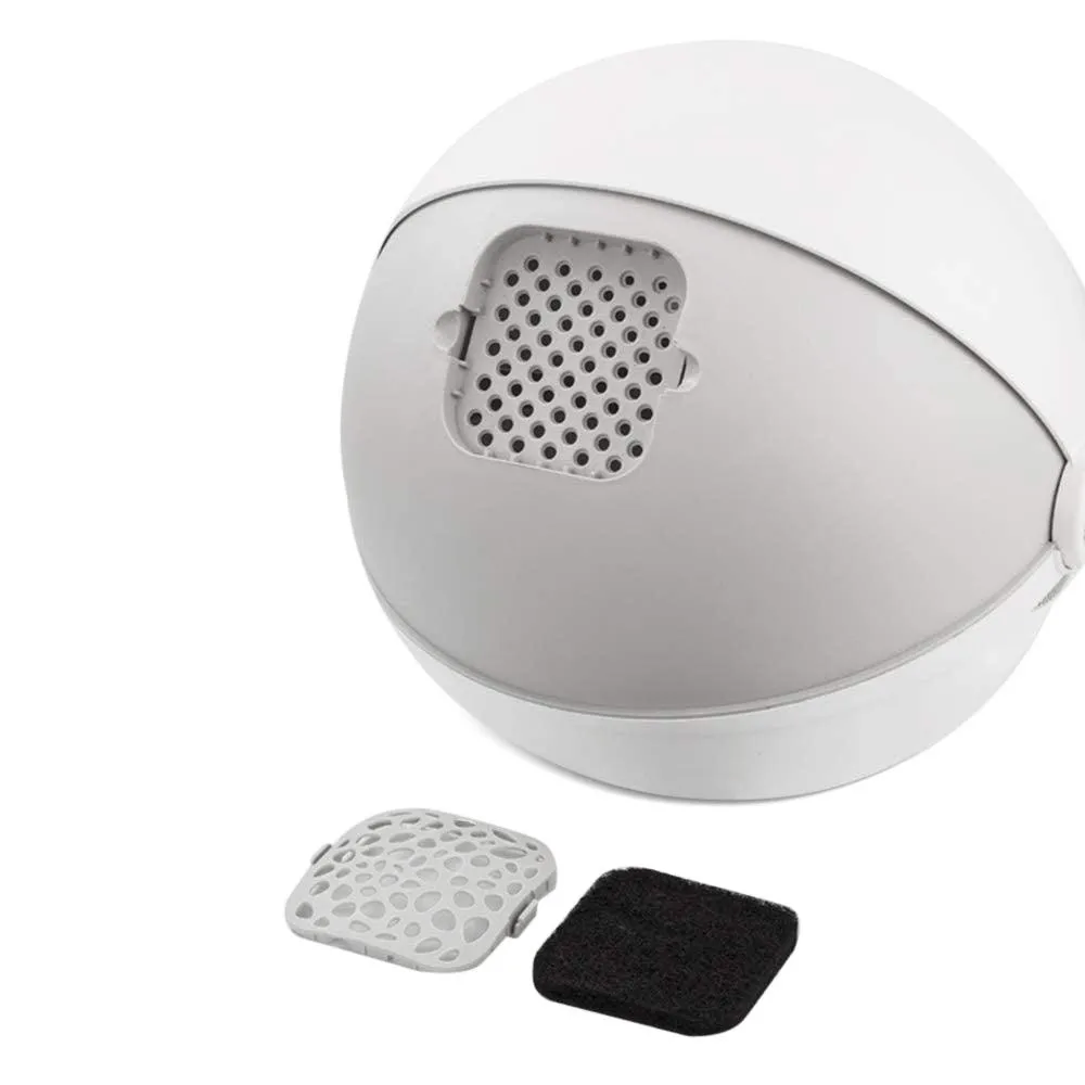 Modern Cat Litter Box White / Grey