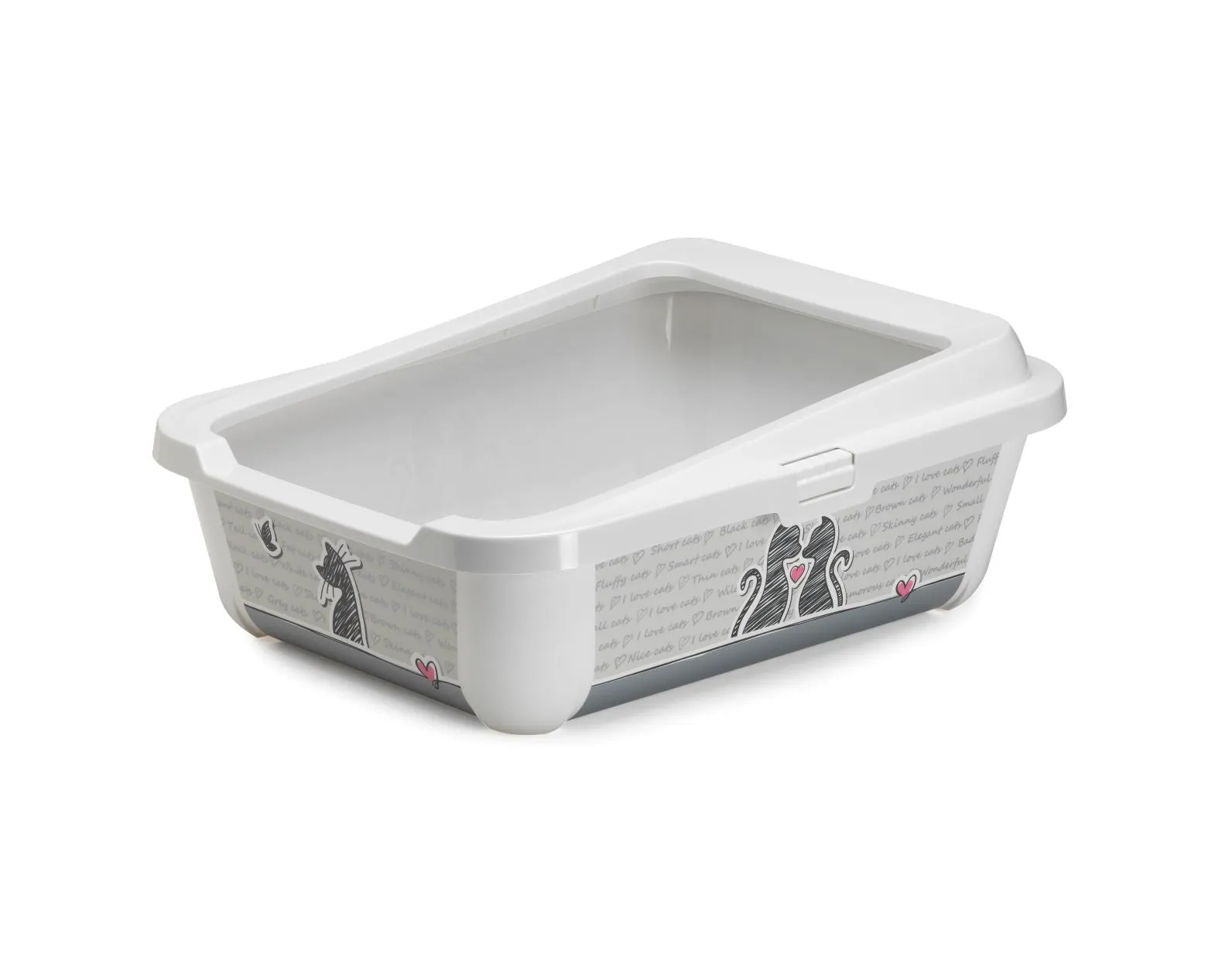 MODERNA Gray and White Litter Box 20"