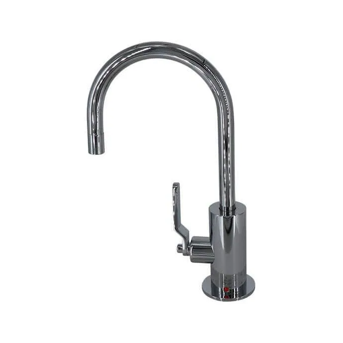 Mountain Plumbing MT1840-NLIH Hot Water Faucet with Contemporary Round Body Industrial Lever Handle