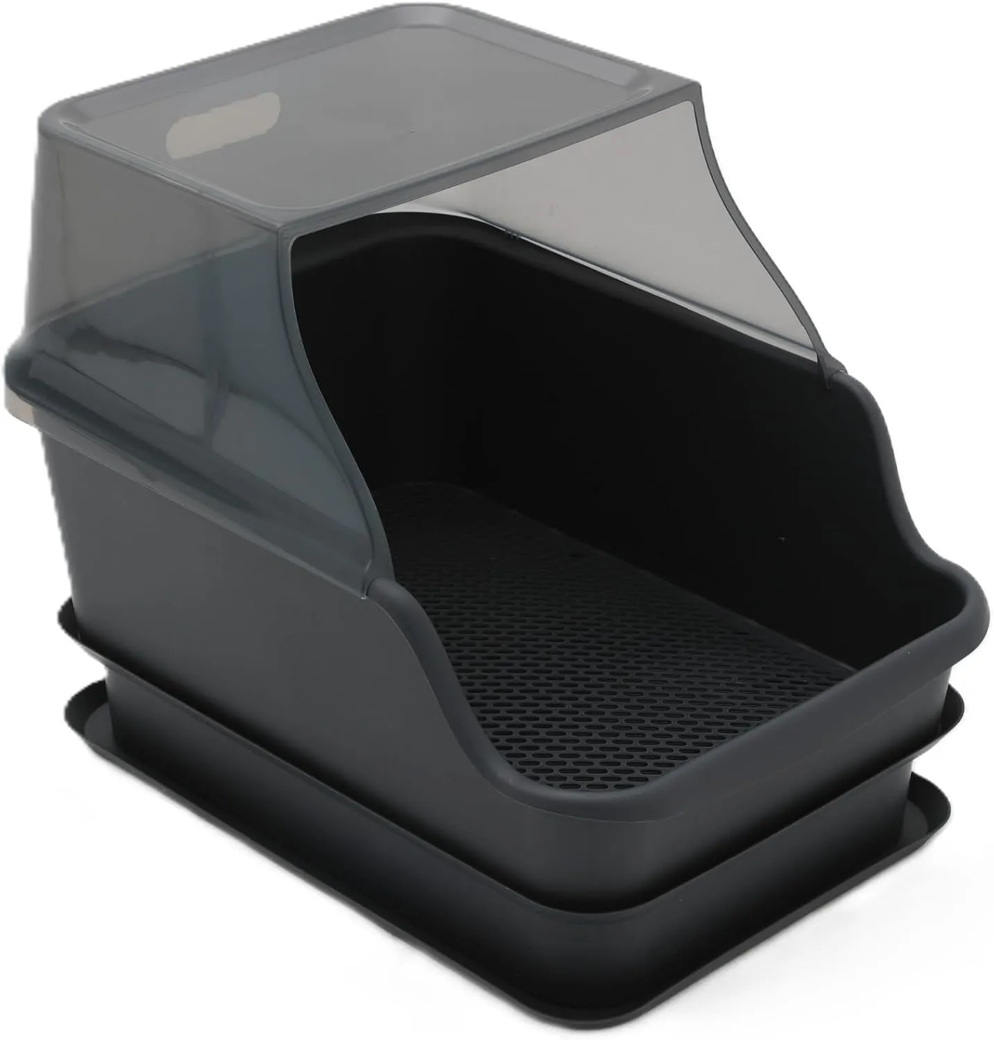 Mr Catman XX-Large Hooded Sifting Litter Box for Pine Pellets -27"x20"x17" Extra Large Cat Litter Box with Lid for Big Cats, Multi-Cat Households, High Sided Sifter Pan & XL Enclosed Waste Storage Box
