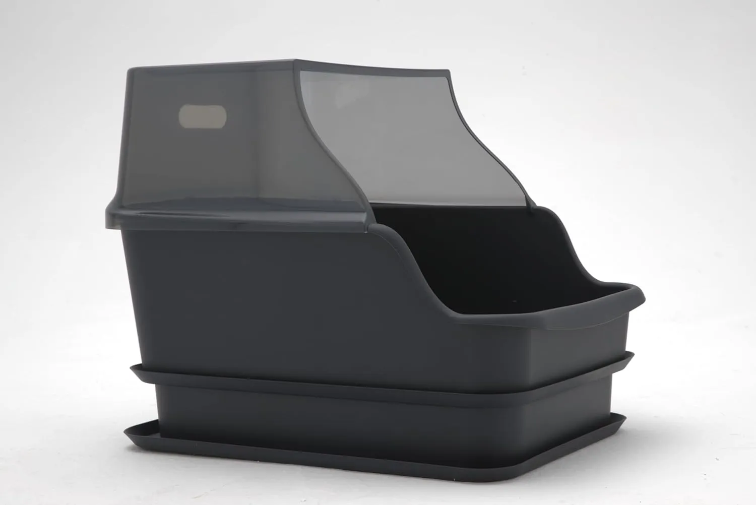 Mr Catman XX-Large Hooded Sifting Litter Box for Pine Pellets -27"x20"x17" Extra Large Cat Litter Box with Lid for Big Cats, Multi-Cat Households, High Sided Sifter Pan & XL Enclosed Waste Storage Box