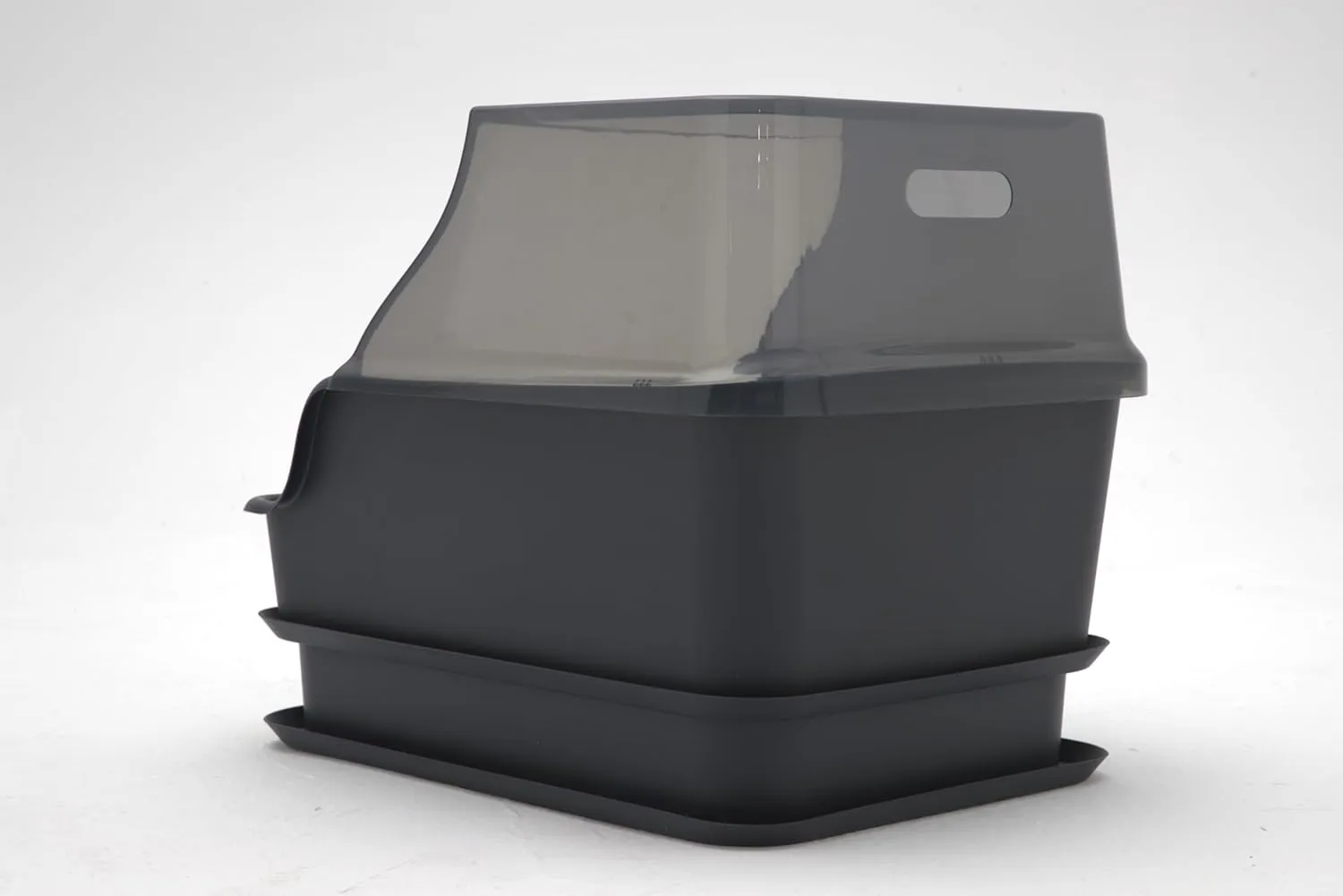 Mr Catman XX-Large Hooded Sifting Litter Box for Pine Pellets -27"x20"x17" Extra Large Cat Litter Box with Lid for Big Cats, Multi-Cat Households, High Sided Sifter Pan & XL Enclosed Waste Storage Box