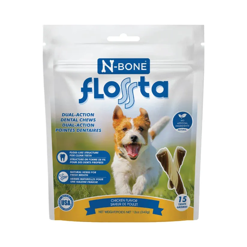 N-BONE FLOSSta CHICKEN CHEWS for dogs