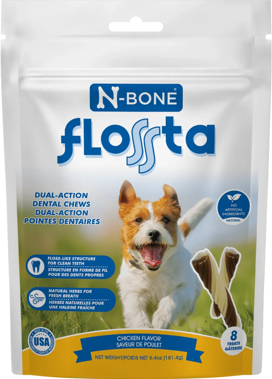 N-BONE FLOSSta CHICKEN CHEWS for dogs