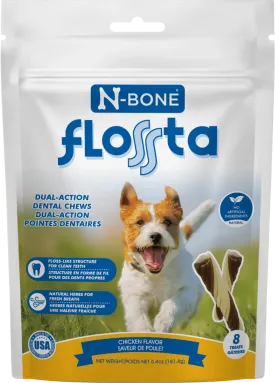 N-BONE FLOSSta CHICKEN CHEWS for dogs