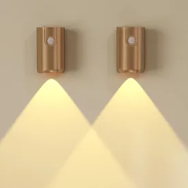 Night Light, Dimmable Motion Sensor Night Light, Stick on Wall,1200mAh Rechargeable Battery Operated 3000K/4000K/6500K 0-50LM Adjustable Brightness LED Wall Sconces Night Lights, 2 Pcs