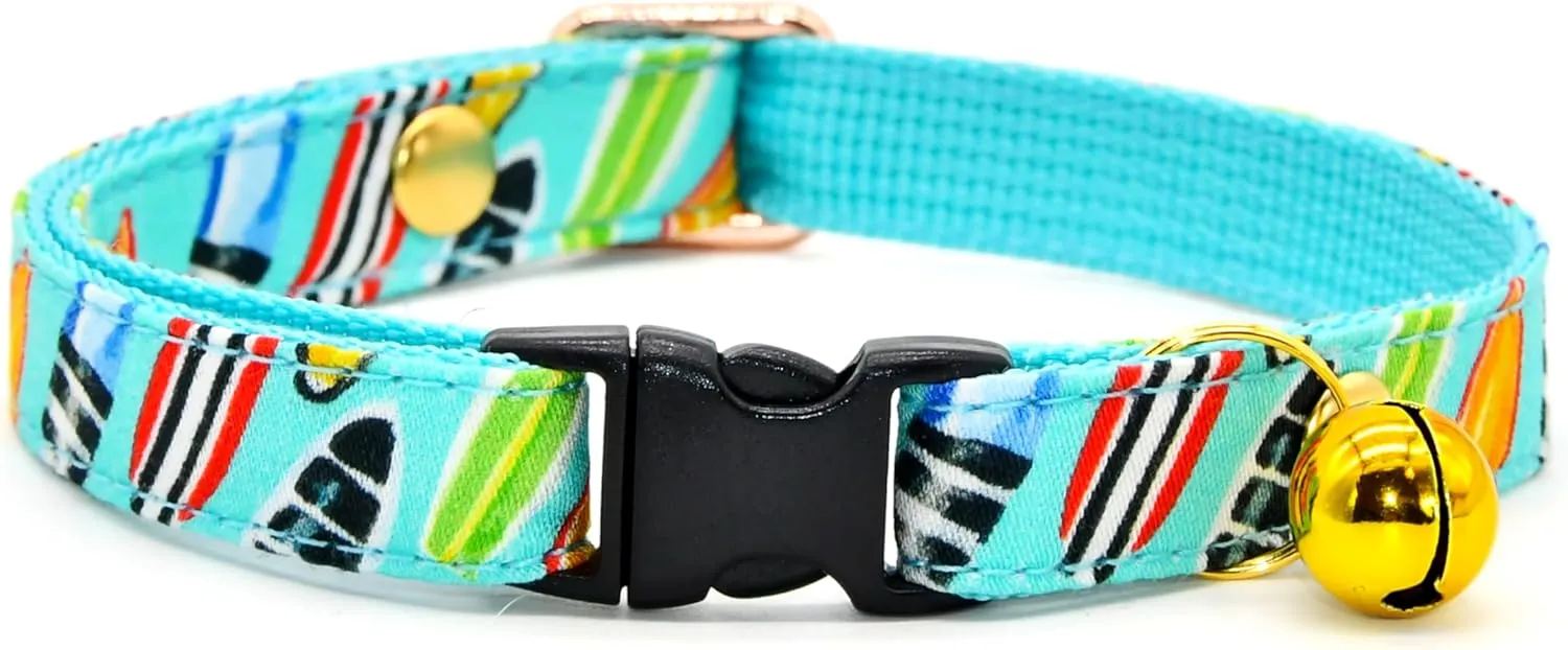 Paddleboard Cat Collar, Safety Breakaway Kitten Collar, XXS (6" - 10")